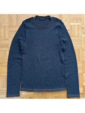 Dolce & Gabbana Exposed Raw Seam wool sweater Size 54 Made in Italy